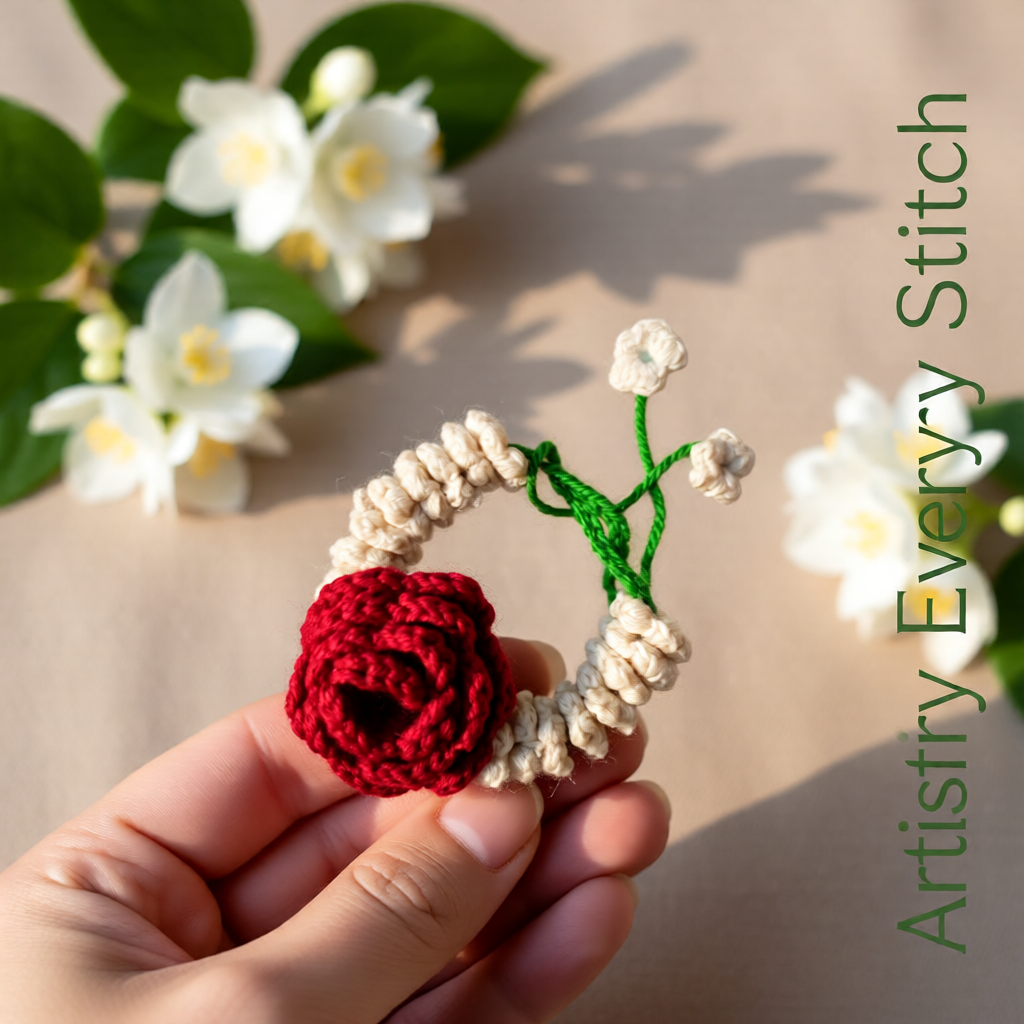 Floral Rose Wrist Wrap